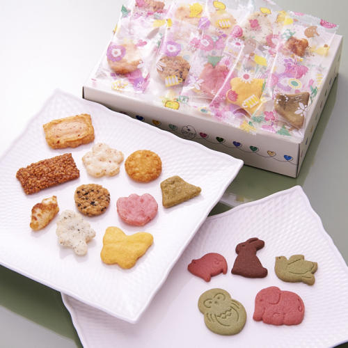 かわいいパッケージに入ったあげもちCocoroの「irodori-Cocoro 25個入」